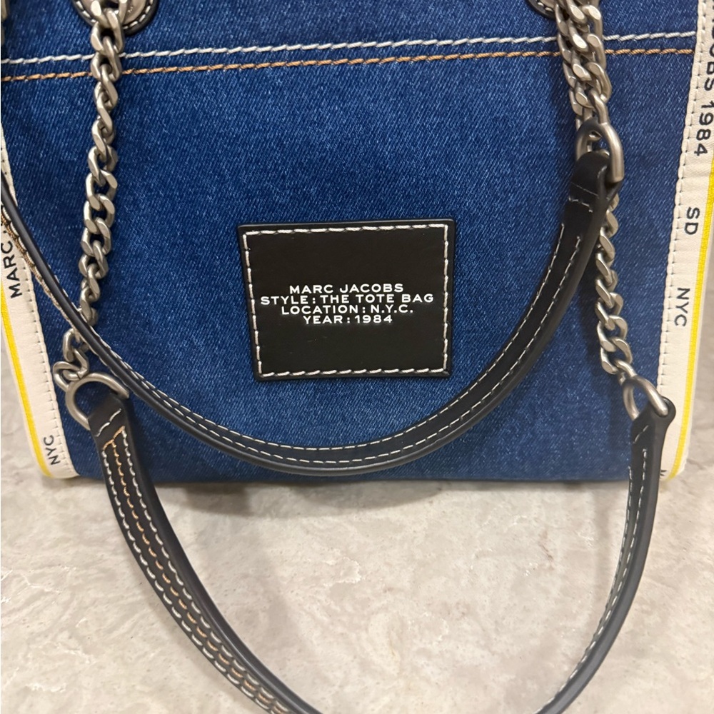 Marc Jacobs Denim Blue Tote Bag medium - Picture 4 of 6